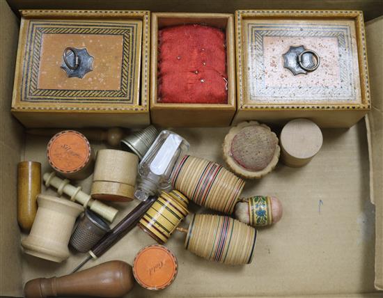 A quantity of sewing accessories